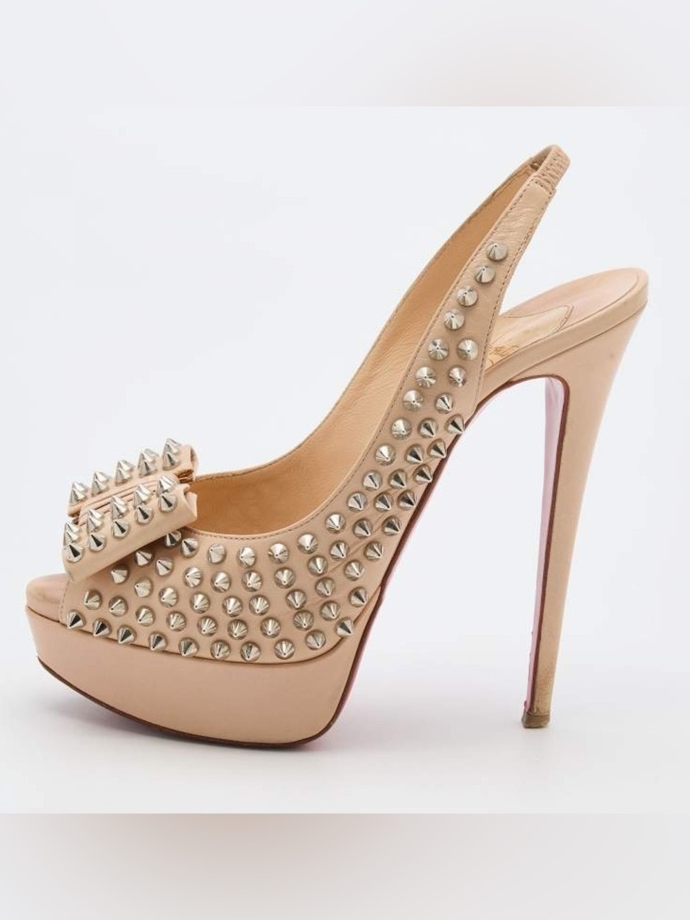 Christian Louboutin Clou Noeud Slingback Pumps